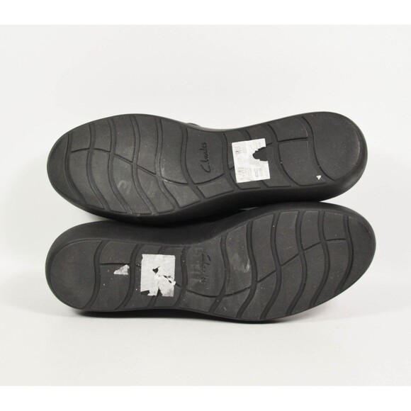 Clarks Collection Kayleigh Cove Black Combi Leather Slip On Comfort Shoes Sz 9M - Picture 8 of 8